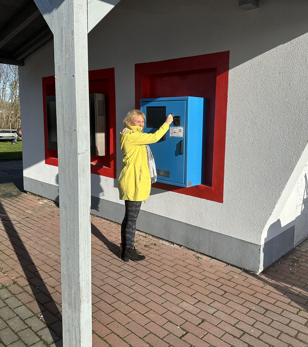 Stellplatzautomat Stellplatzautomat am Wohnmobilpark
